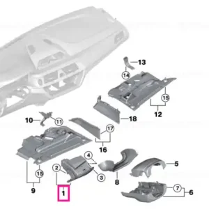 Reducere extra Oddments tray, instr.panel driver's side COGNAC - BMW