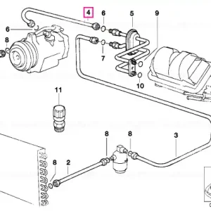 Suction pipe evaporator-compressor - BMW Promoție