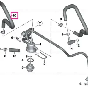 Retour fuel hose - BMW Motorrad Reducere