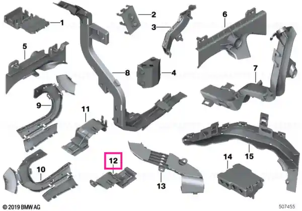 Comandă acum Suport conector mamă dreapta - BMW