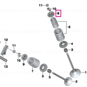 Spring seat, intake valve, top - BMW Motorrad Ofertă exclusivă