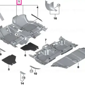 Cumpără acum Floor trim, front ANTHRAZIT - BMW