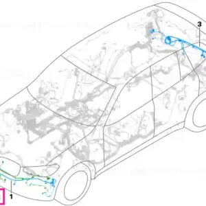 Wiring harness, front end - BMW Retur ușor