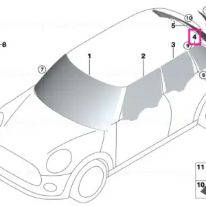 Side window, rear left - BMW - Mini Cumpără online