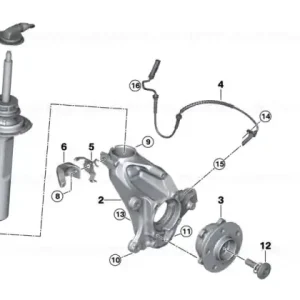 Livrare expres Strut arc față stânga - BMW - Mini
