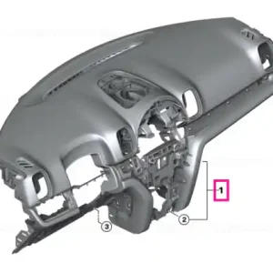 Instrument panel, black SATELLITE GREY - BMW - Mini Preț redus