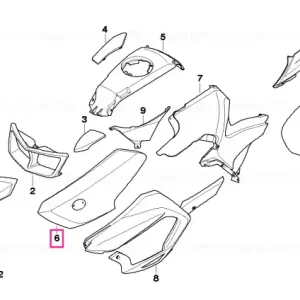 Panou trim lateral față stânga - BMW Motorrad Livrare gratuită