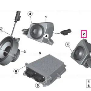 Nu rata Rear left loudspeaker - BMW Motorrad