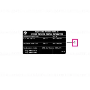 Reducere Label "Exhaust emission" MY15 - BMW