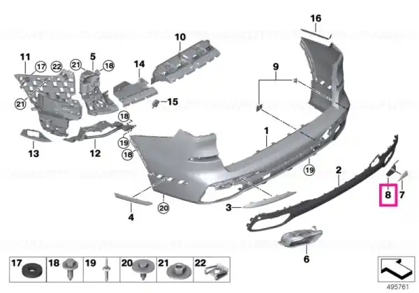 Reducere de preț Capac trim cuplaj remorcare spate - BMW