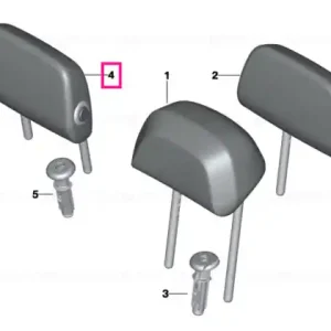 Cel mai vândut Folding headrest,leather, middle rear CANBERRABEIGE - BMW
