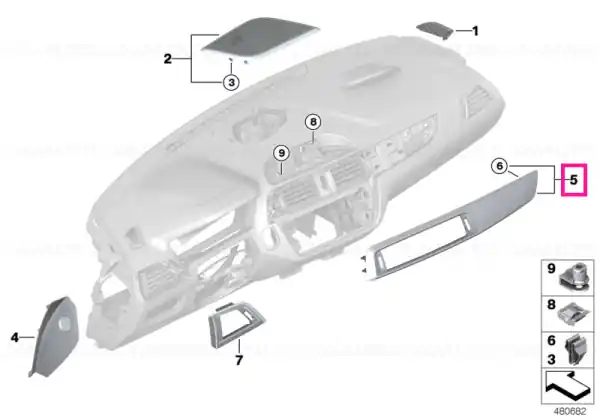 Cumpără acum Capac tablă bord carbon - BMW