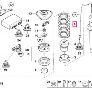 Rear coil spring - BMW Promoție