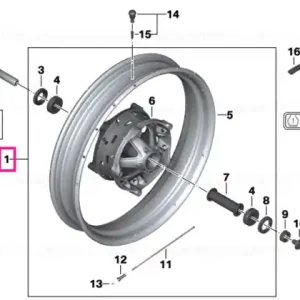 Cross-spoked wheel Gold front 3.0X19" - BMW Motorrad Disponibil imediat