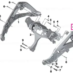 Front panel carrier,right BLACK - BMW Motorrad Cumpără online