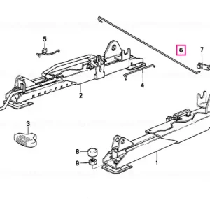 Connection rod, seat catch - BMW Premium