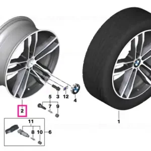 Roată aliaj ușor jet blue 8,5JX19 ET:47 8,5JX19   ET:47 - BMW Livrare gratuită