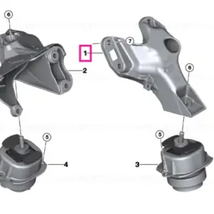 Suport motor, stanga - BMW X5 F15, X6 F16 Ofertă specială