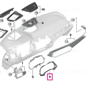 Reducere extra Ornament tablou bord - BMW