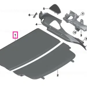Reducere extra Parcel shelf, front ANTHRAZIT - BMW