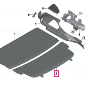 Vezi acum Parcel shelf, rear ANTHRAZIT - BMW