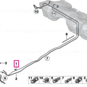 Super ofertă Rear fuel feed line - BMW