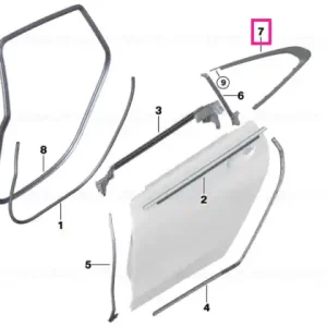 Cumpărături sigure Finisher, side window, rear left - BMW