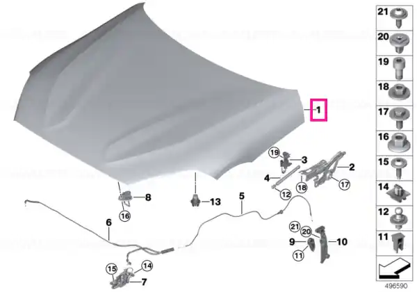 Reducere de preț Aluminium engine hood