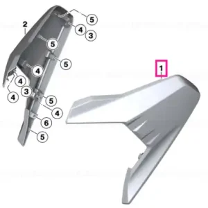 Comandă acum Side section blank front bottom left ROHTEIL / BLANK - BMW Motorrad