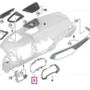 Adaptor ornament tablou bord - BMW Chilipir