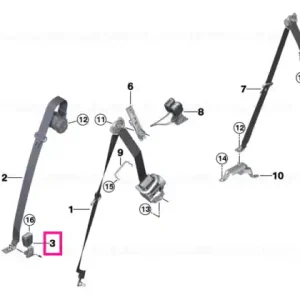 Tilting lock 2nd seat row, left - BMW Vezi acum