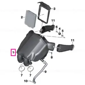 Plată sigură Intake silencer - BMW Motorrad