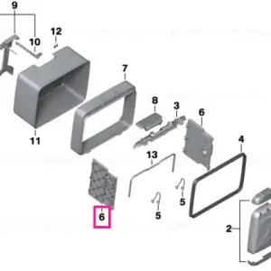 Adjustment plate for "Topcase," right - BMW Motorrad Preț mic