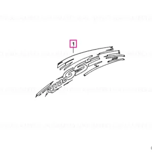 sticker for fuel tank ROT/SILBER - BMW Motorrad Plată securizată