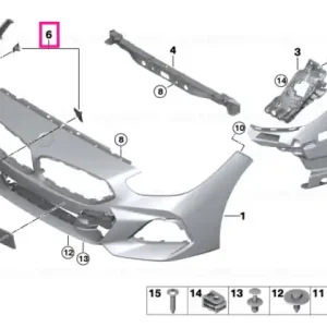 Set, mounting, PDC/PMA sensor, front - BMW Cumpără acum