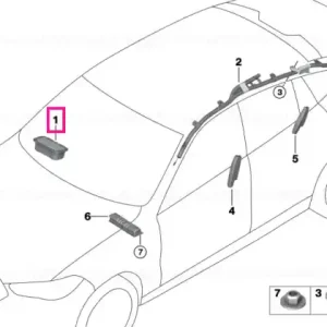 Air bag Module for passenger side - BMW Plată sigură