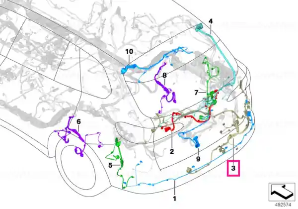 Rear repair wiring set - BMW Noutate