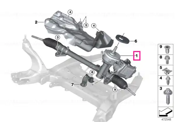 Chilipir Exch. steering box, electr. - BMW