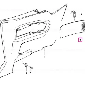 Reducere specială Center part leather left SCHWARZ M SPORT - BMW
