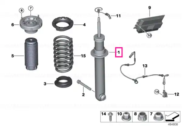 Reducere Arc suspensie spate EDC - BMW