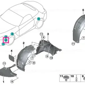 Capac arco roată secțiune față dreapta - BMW Cumpără online