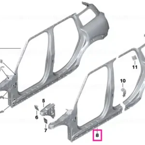 Left exterior column A - BMW - Mini Reducere de preț