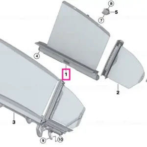 Roller sun shield, left - BMW Popular