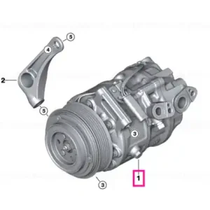 Bestseller RP AC compressor.w.magnetic coupling R134A/R1234YF - BMW