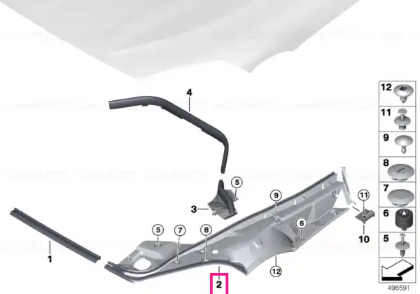 Reducere specială Panou lateral de etanșare dreapta - BMW