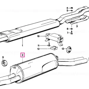 Rear silencer - BMW Expediere rapidă