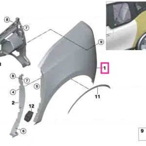 Cel mai bun preț Left rear side panel - BMW