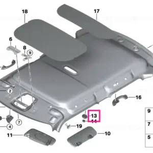 Ofertă de sezon Capac căptușeală acoperiș SCHWARZ - BMW - Mini