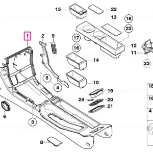Console Q6SW SCHWARZ - BMW Disponibil imediat