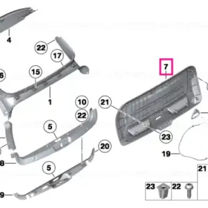 Ultima șansă Panou ornament capotă EVERESTGRAU - BMW